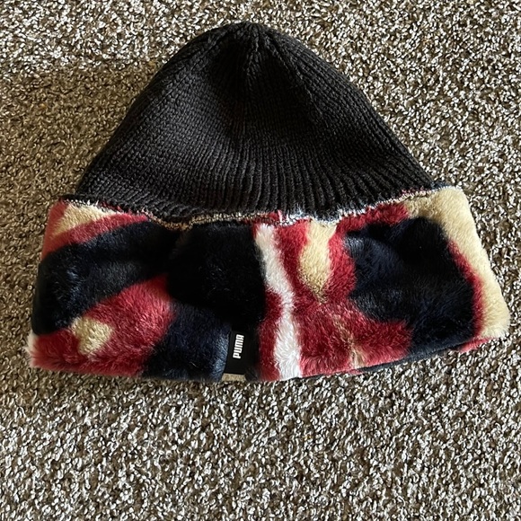 Puma Fur lined Winter Beanie - Picture 1 of 2